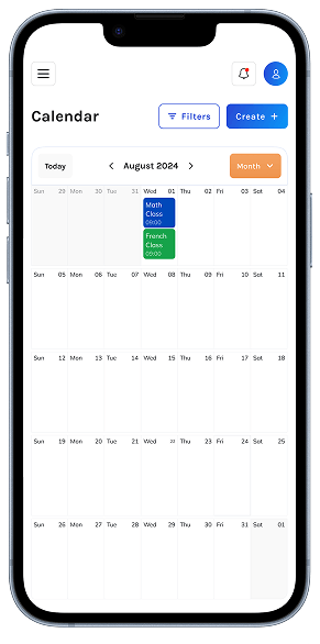 Pitufo platform mobile view – Bilingual Bridges student booking and tutoring dashboard on any device