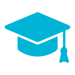 Certified bilingual tutor graduation cap icon for K-12 online tutoring