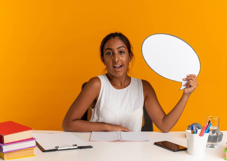 Parent holding a speech bubble illustrating why bilingual children may struggle in school despite being highly capable learners.